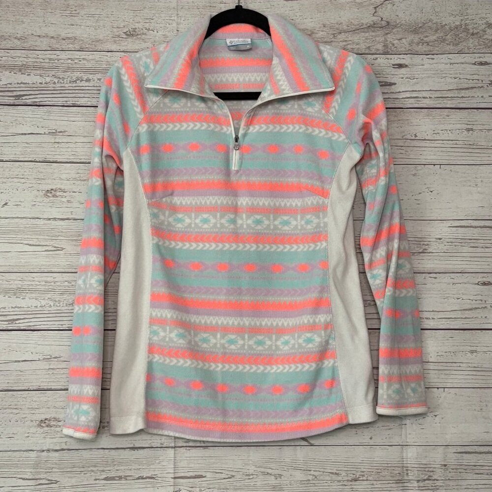 Columbia 80's Inspired‎ Quarter Zip Fleece Pullover Medium